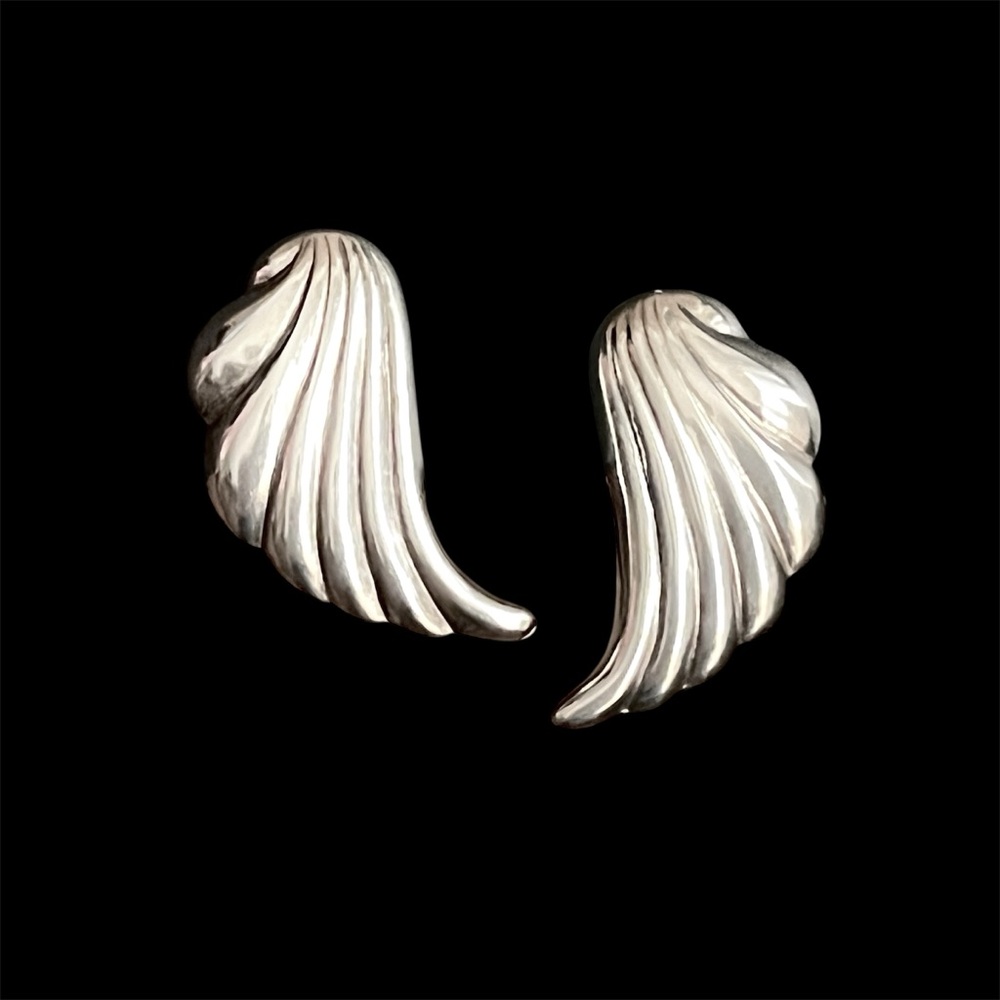 Vintage sterling silver Estate find clip on earrings